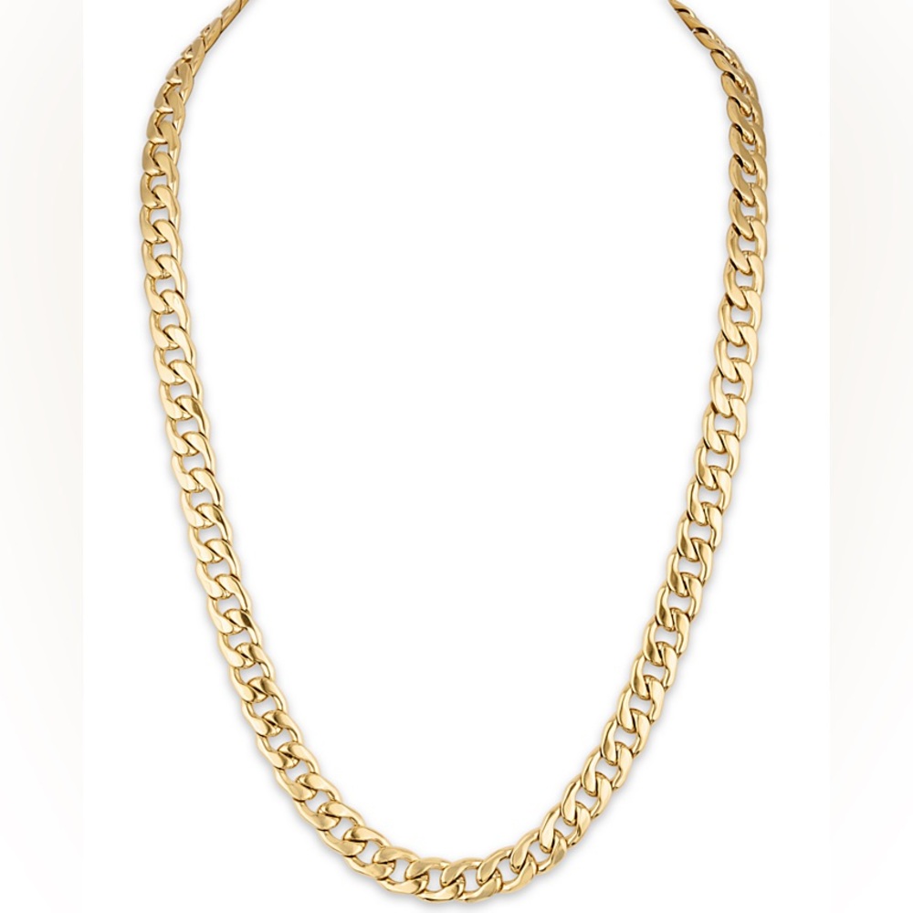 Cuban Link (11.75mm) 22" Chain in Yellow IP plated Stainless Steel